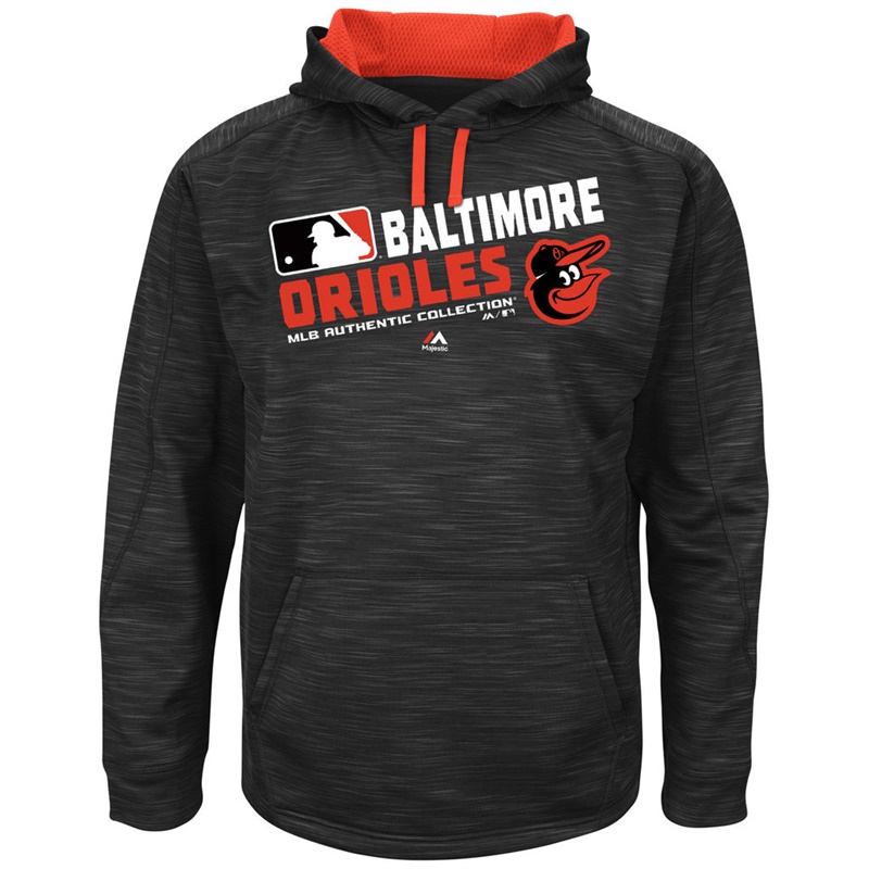 Baltimore Orioles Black Team Choice Streak Authentic Collection Hoodie