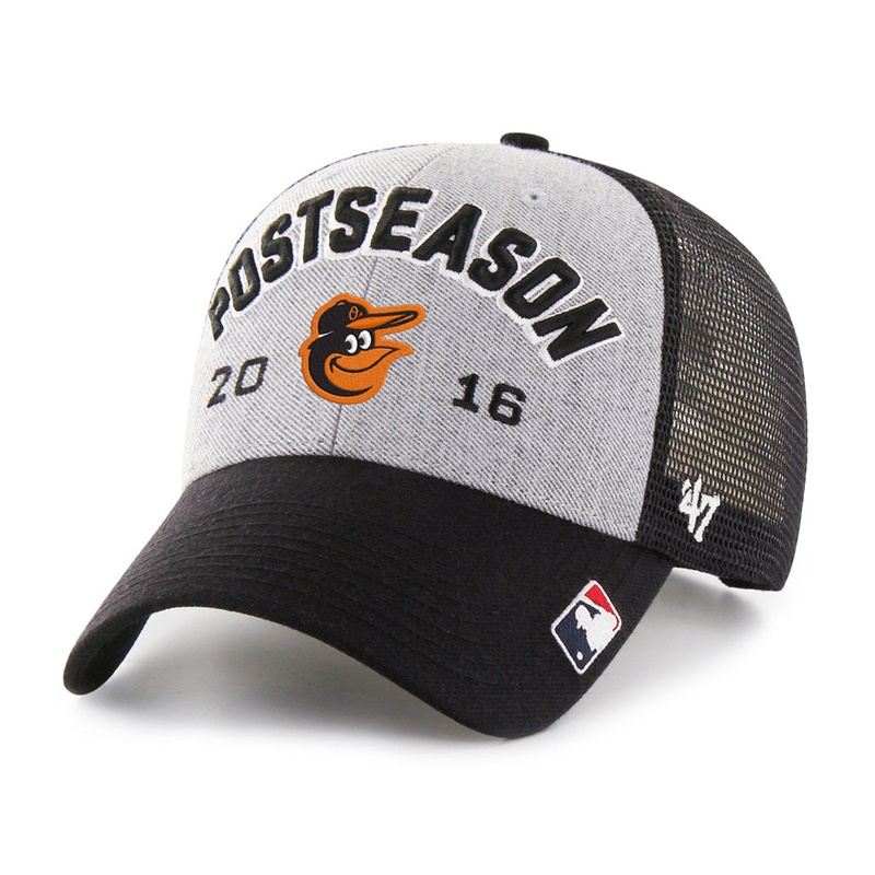 Baltimore Orioles Gray Black 2016 Postseason Tamarac Locker Room Adjustable Hat