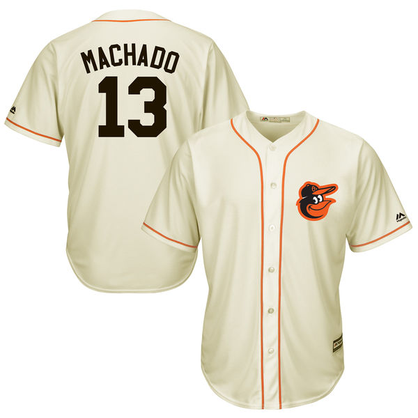 Baltimore Orioles #13 Manny Machado Cream Cool Base Fashion Player Jersey