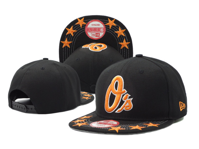 Baltimore Orioles New Era Black Adjustable Performance Hat