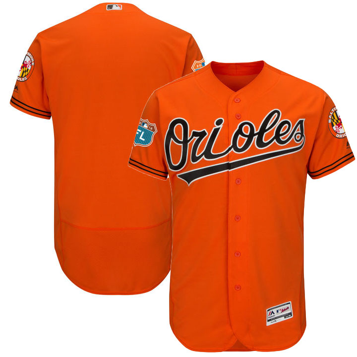 Baltimore Orioles Orange Spring Training Flexbase Authentic Collection Team Jersey