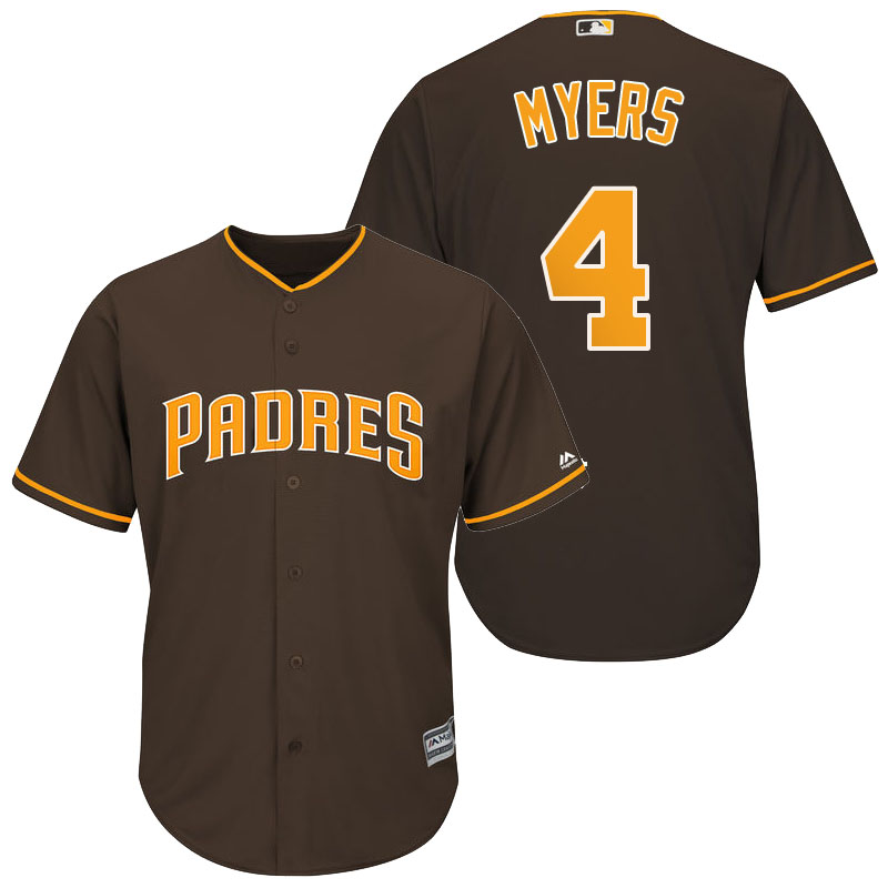 San Diego Padres #4 Wil Myers Brown Cool Base Player Jersey