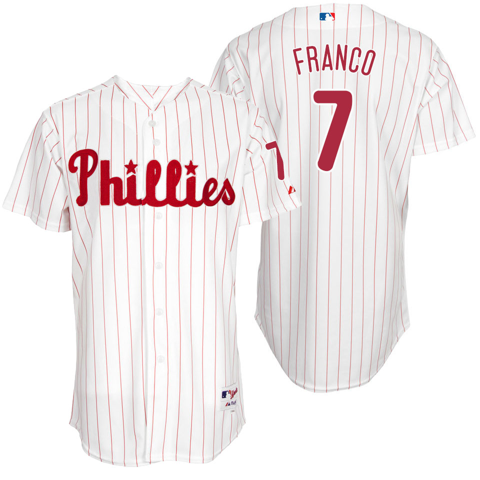 Philadelphia Phillies Maikel Franco #7 Majestic White Authentic Turn Back the Clock Jersey