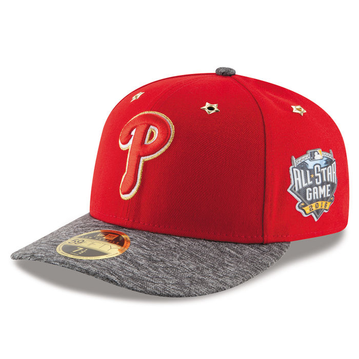 Philadelphia Phillies New Era Red 2016 MLB All-Star Game Patch Low Profile 59FIFTY Fitted Hat