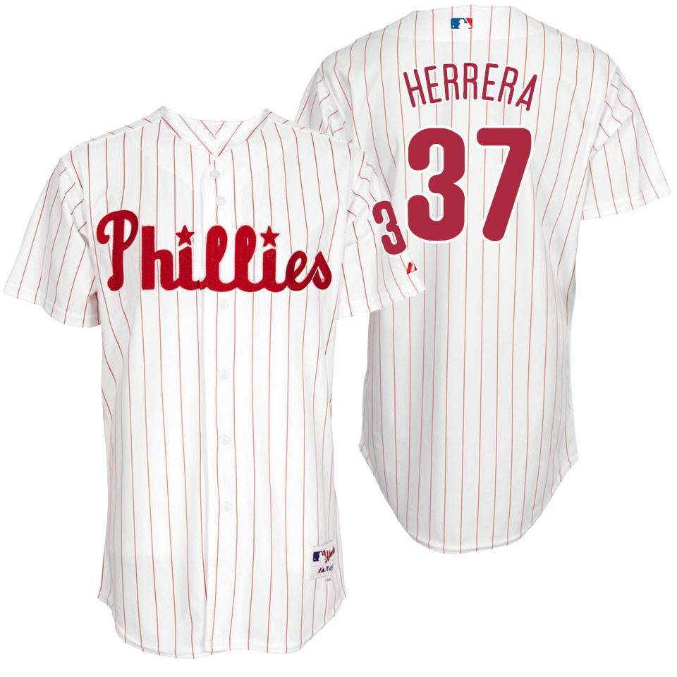 Philadelphia Phillies Odubel Herrera #37 Majestic White Authentic Turn Back the Clock Jersey