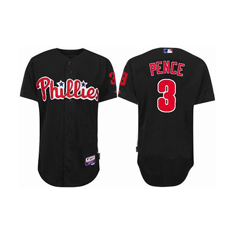 Philadelphia Phillies #3 Hunter Pence Youth Black Cool Base Jersey