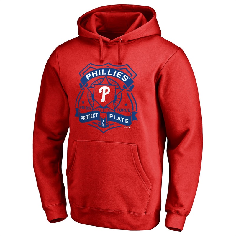 Philadelphia Phillies Red Police Badge Aunthetic Pullover Hoodie