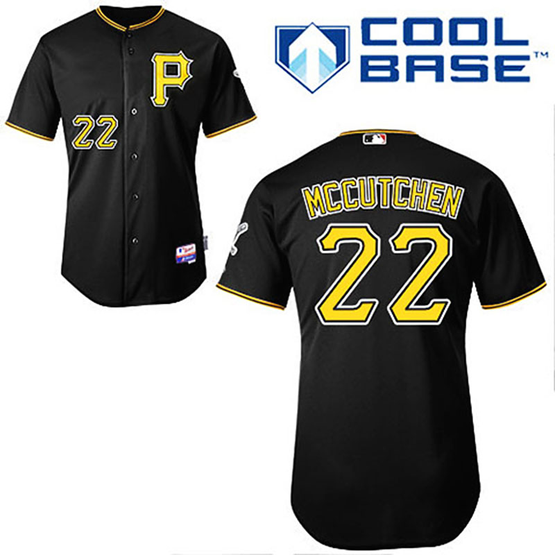 Pittsburgh Pirates #22 Andrew McCutchen Black Alternate Cool Base Jersey