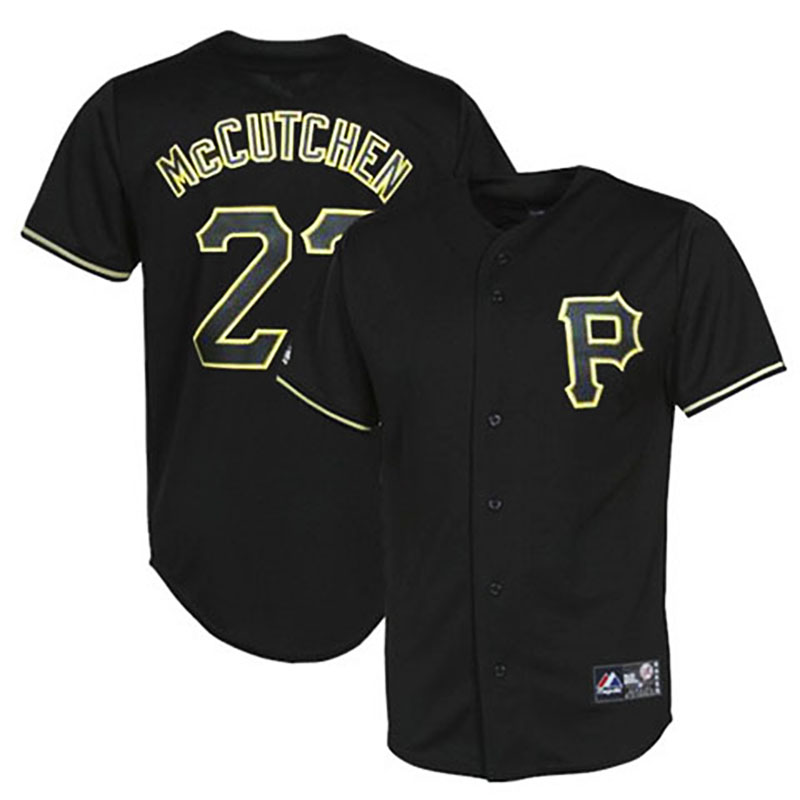 Pittsburgh Pirates #22 Andrew McCutchen Black Fashion Jersey