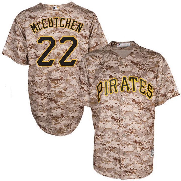 Pittsburgh Pirates #22 Andrew McCutchen Camo Official Cool Base Player Jersey