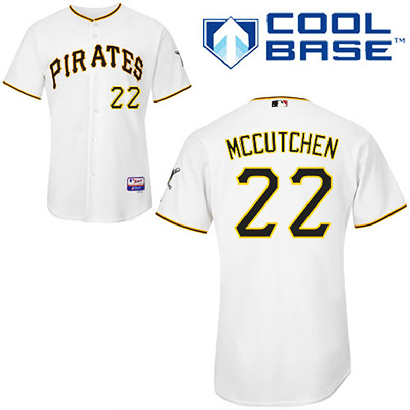 Pittsburgh Pirates #22 Andrew McCutchen White Home Cool Base Jersey