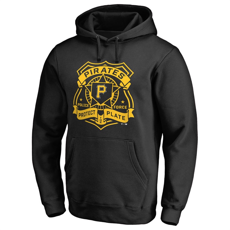 Pittsburgh Pirates Black Police Badge Aunthetic Pullover Hoodie