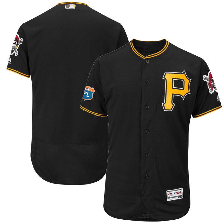 Pittsburgh Pirates Black Spring Training Flexbase Authentic Collection Team Jersey