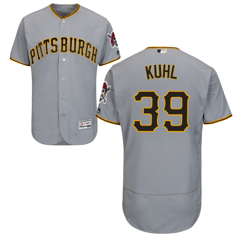 Pittsburgh Pirates #39 Chad Kuhl Gray Authentic Collection Flexbase Jersey