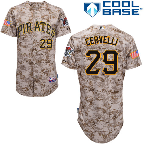 Pittsburgh Pirates #29 Francisco Cervelli Camo Alternate Cool Base Jersey