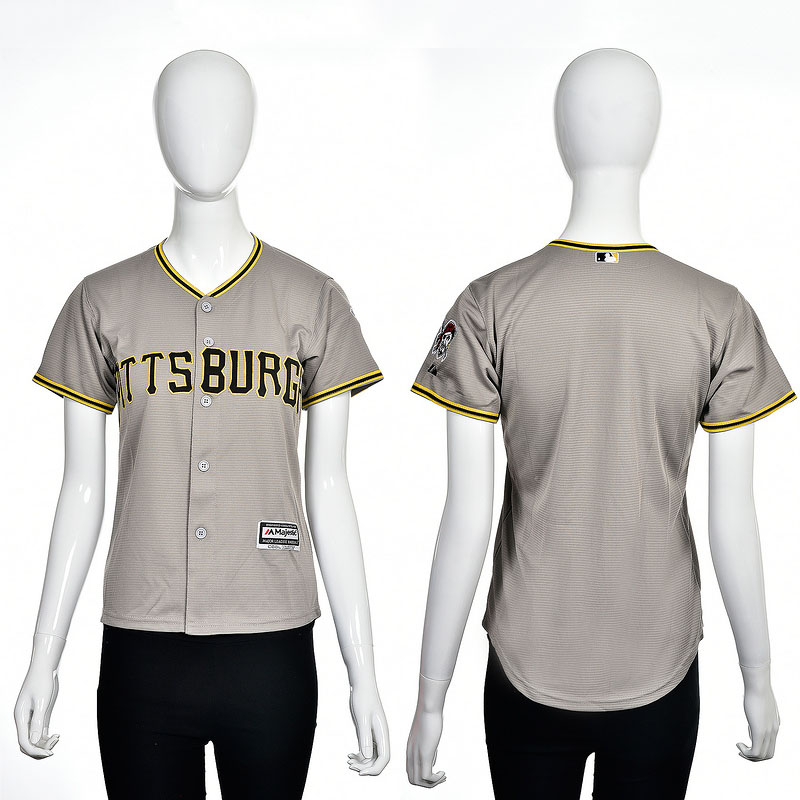 Women's Pittsburgh Pirates Gray 2016 Cool Base Team Jersey