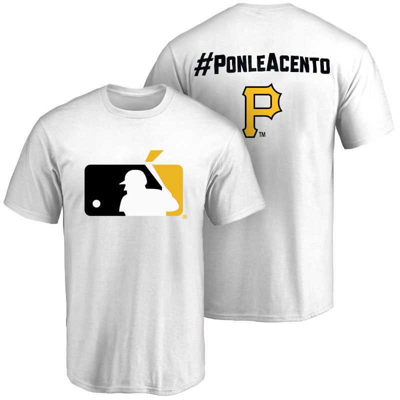 Pittsburgh Pirates White Hispanic Heritage Month PonleAcento T-Shirt