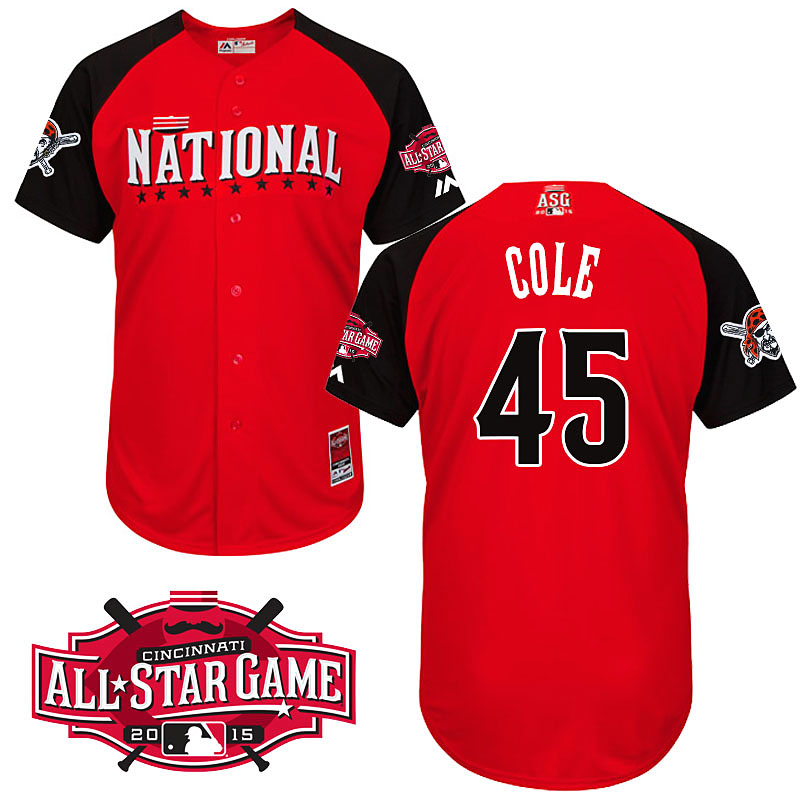 2015 MLB All Star National Pittsburgh Pirates #45 Gerrit Cole Jersey