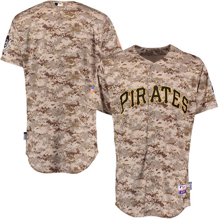 Pittsburgh Pirates Majestic Camo Authentic Team Jersey