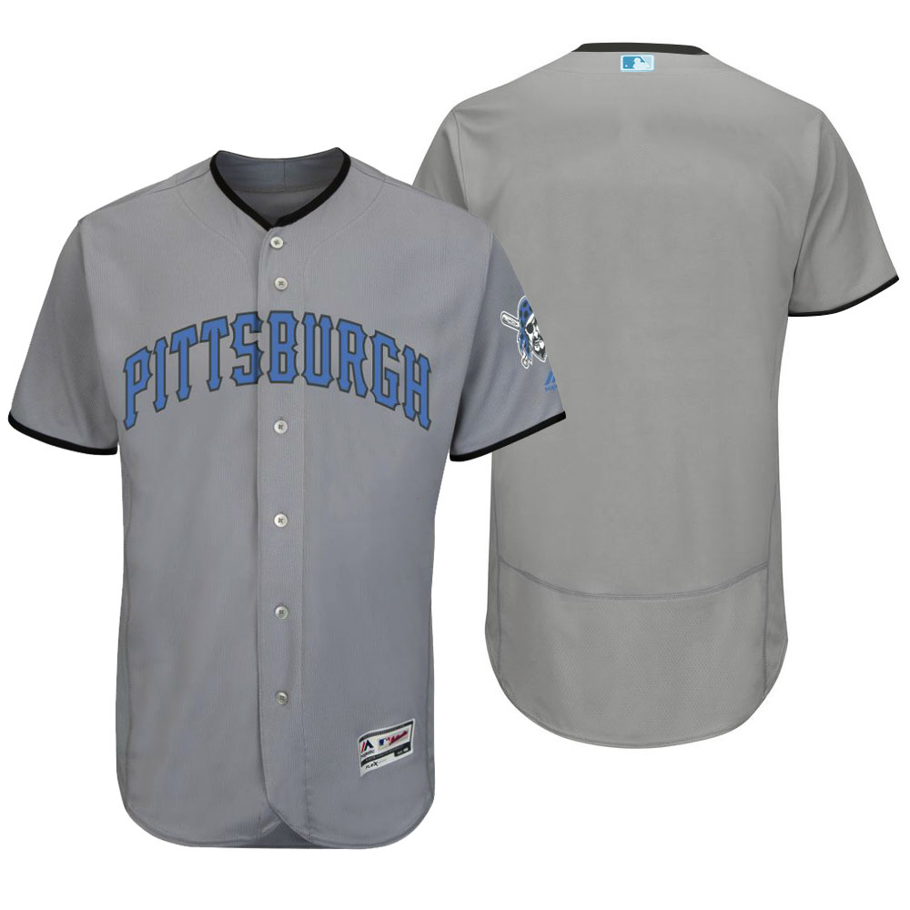 Pittsburgh Pirates 2016 Father's Day Gray Flex Base Team Jersey