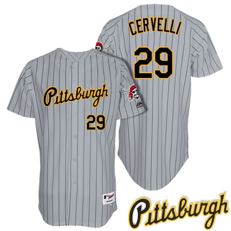 Pittsburgh Pirates Francisco Cervelli #29 Gray 1997 Turn Back The Clock Throwback Jersey