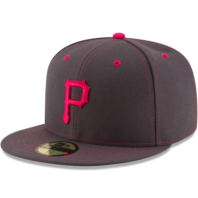 Pittsburgh Pirates New Era Graphite 2016 Mother's Day 59FIFTY Fitted Hat