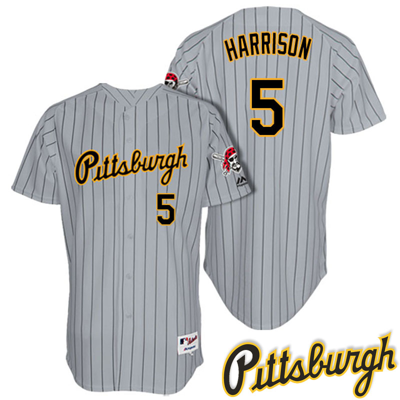 Pittsburgh Pirates Josh Harrison #5 Gray 1997 Turn Back The Clock Throwback Jersey