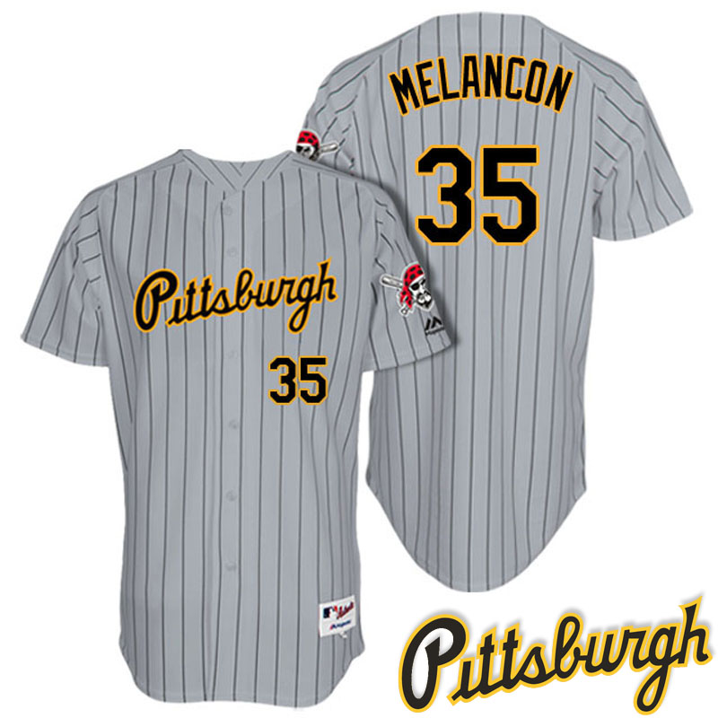 Pittsburgh Pirates Mark Melancon #35 Gray 1997 Turn Back The Clock Throwback Jersey