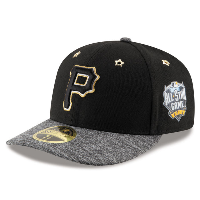 Pittsburgh Pirates New Era Black 2016 MLB All-Star Game Patch Low Profile 59FIFTY Fitted Hat