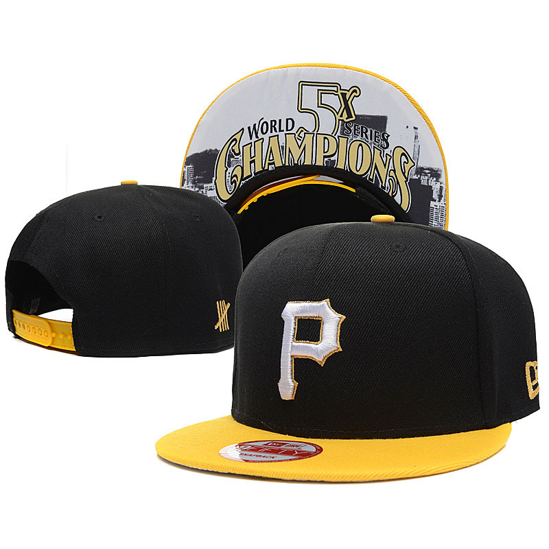 Pittsburgh Pirates New Era Black/Yellow World Series Champions 9FIFTY Snapback Adjustable Hat