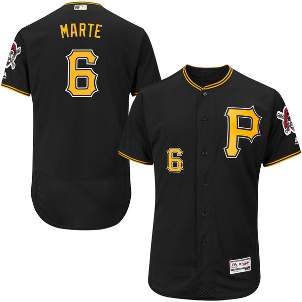 Pittsburgh Pirates Starling Marte Black Flexbase Authentic Collection Player Jersey