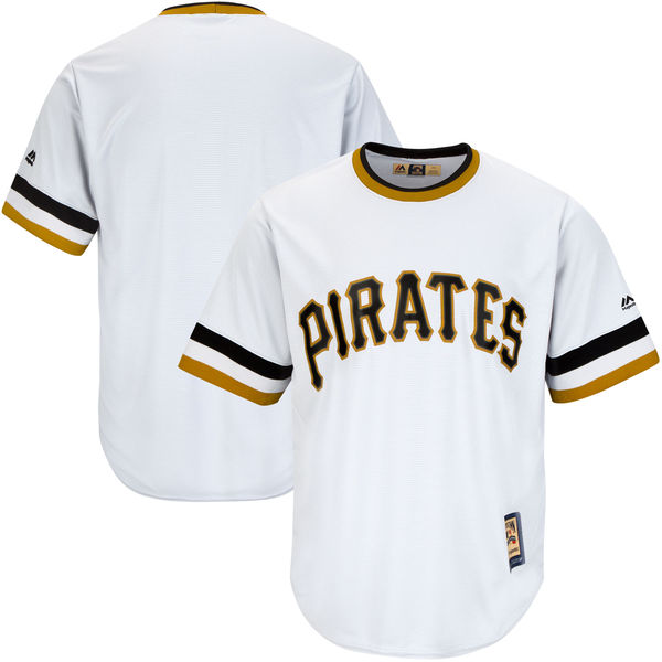 Pittsburgh Pirates White Majestic Cooperstown Cool Base Jersey