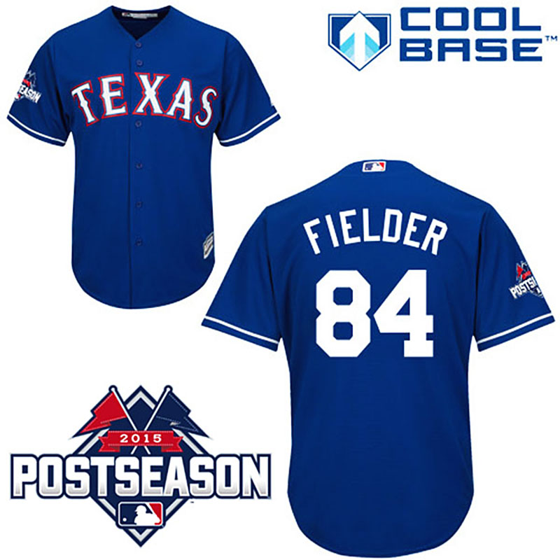 Texas Rangers #84 Prince Fielder Blue Cool Base Alternate Jersey