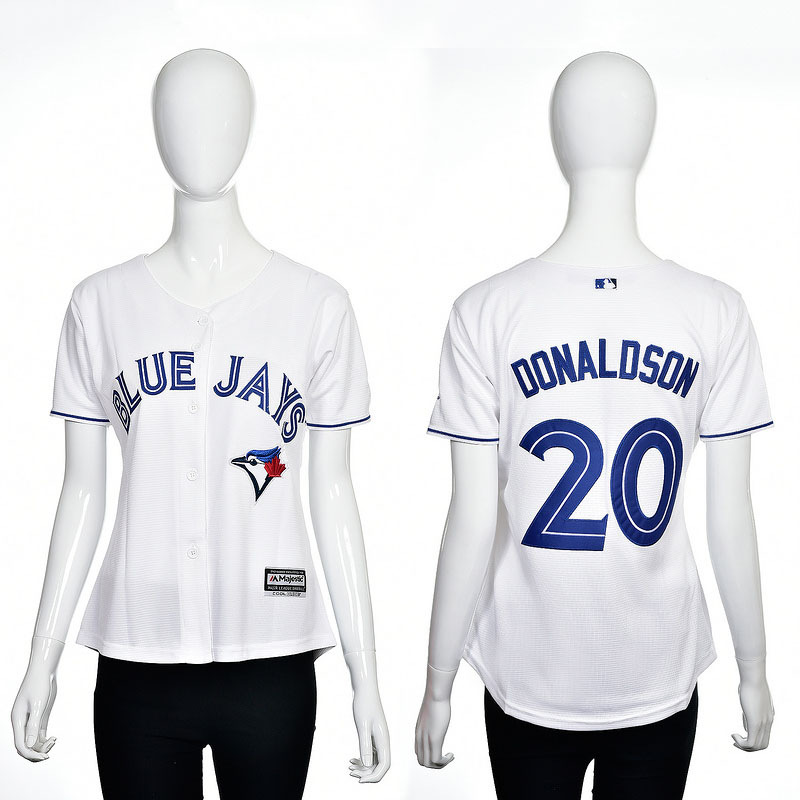 Women's Texas Rangers #20 Josh Donaldson White 2016 Cool Base Player Jersey