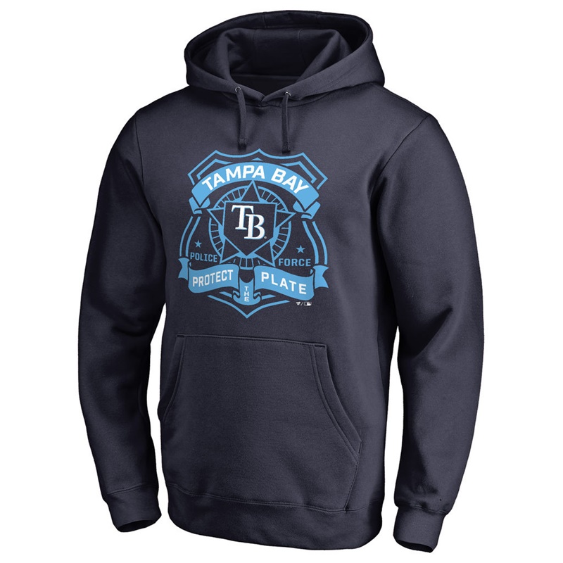 Tampa Bay Rays Navy Police Badge Aunthetic Pullover Hoodie