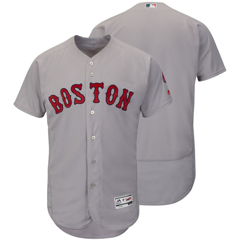 Boston Red Sox Majestic Gray Flexbase Authentic Collection Team Jersey