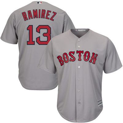 Boston Red Sox Hanley Ramirez Majestic Gray Official Cool Base Player Jersey