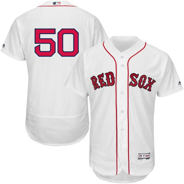 Boston Red Sox #50 Mookie Betts White Flexbase Authentic Collection Jersey