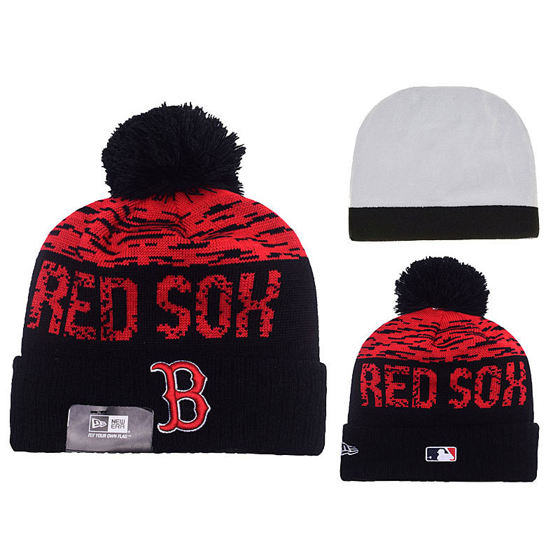 Boston Red Sox Red Clubhouse Cuffed Knit Hat With Pom