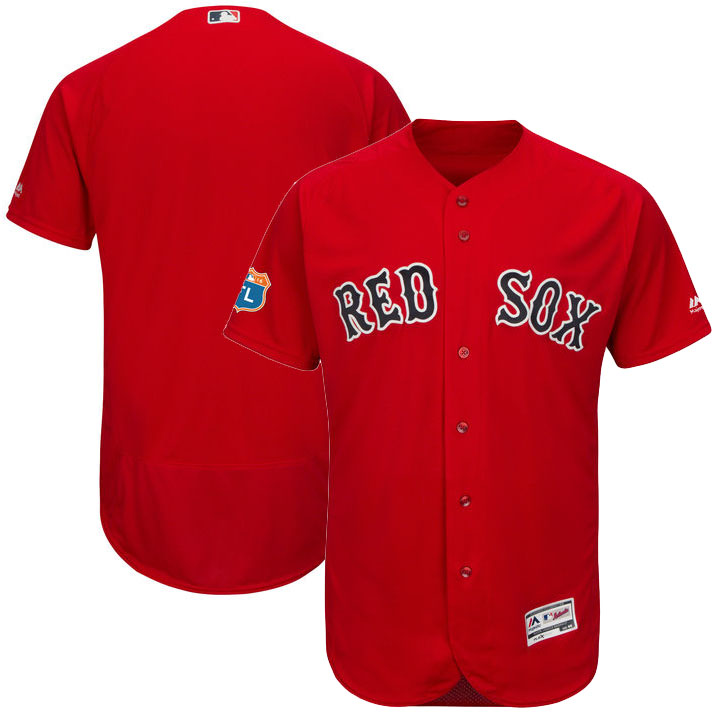 Boston Red Sox Red Spring Training Flexbase Authentic Collection Team Jersey