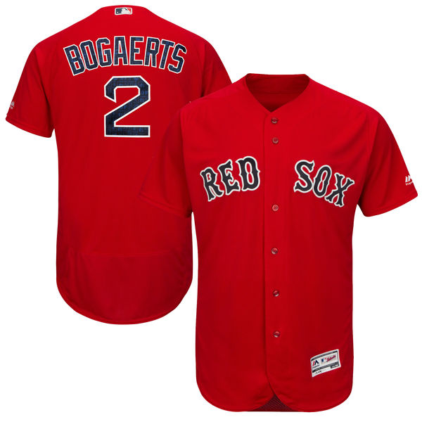 Boston Red Sox #2 Xander Bogaerts Scarlet Flexbase Authentic On-Field Spring Training Jersey