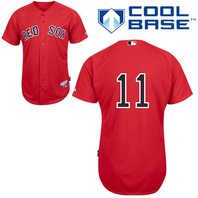 Boston Red Sox #11 Clay Buchholz Men's Authentic Red Alternate Majestic MLB Cool Base Jersey