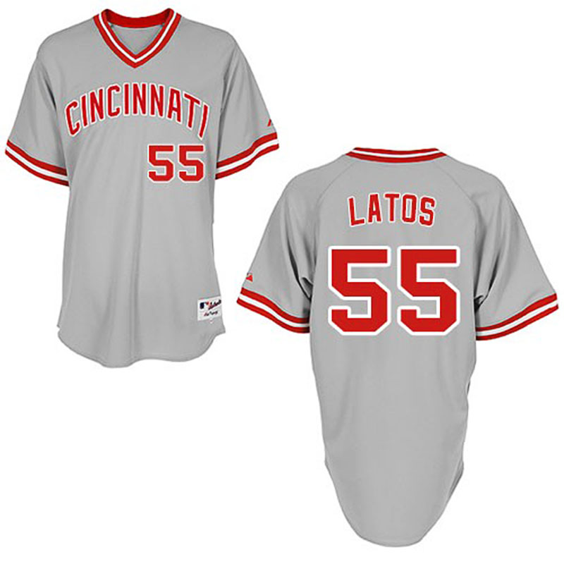 Cincinnati Reds #55 Mat Latos Men's Authentic Camo Alternate Majestic MLB Cool Base Jersey