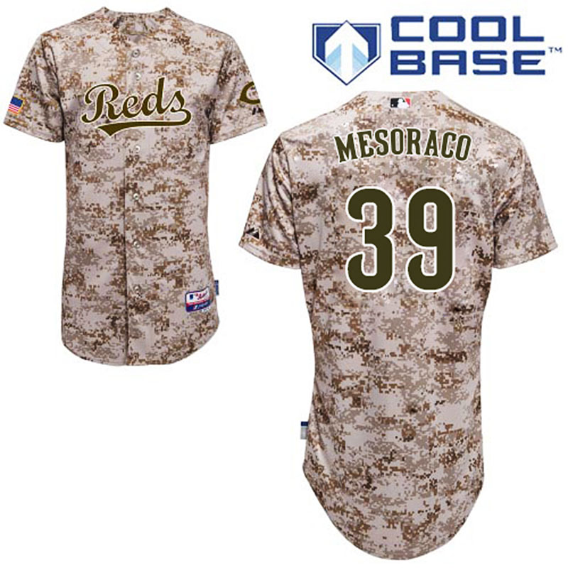 Cincinnati Reds #39 Devin Mesoraco Men's Authentic Camo Alternate Majestic MLB Cool Base Jersey