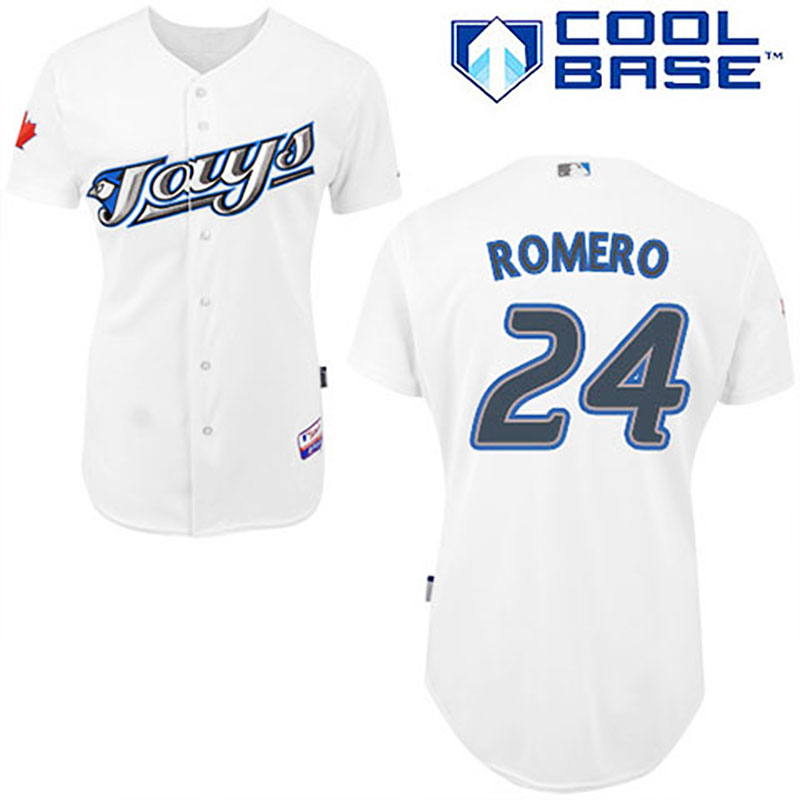 Toronto Blue Jays #24 Ricky Romero Youth White New Cool Base Jersey