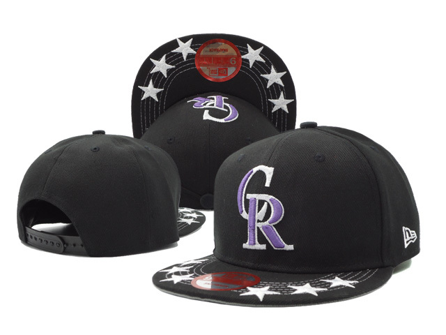 Colorado Rockies New Era Black Adjustable Performance Hat