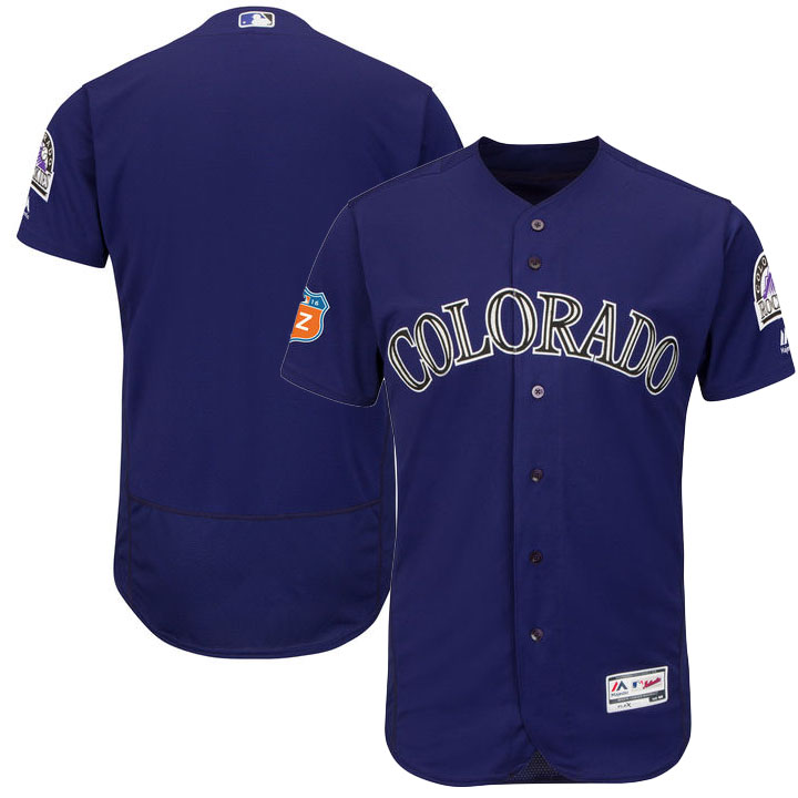 Colorado Rockies Purple Spring Training Flexbase Authentic Collection Team Jersey