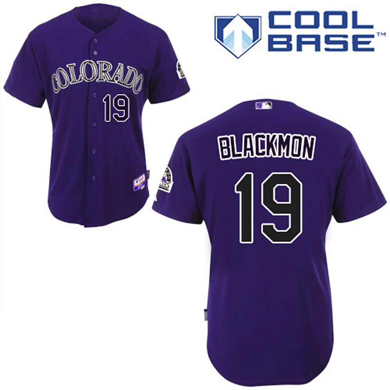 Colorado Rockies #19 Charlie Blackmon Men's Authentic Purple Alternate Majestic MLB Cool Base Jersey