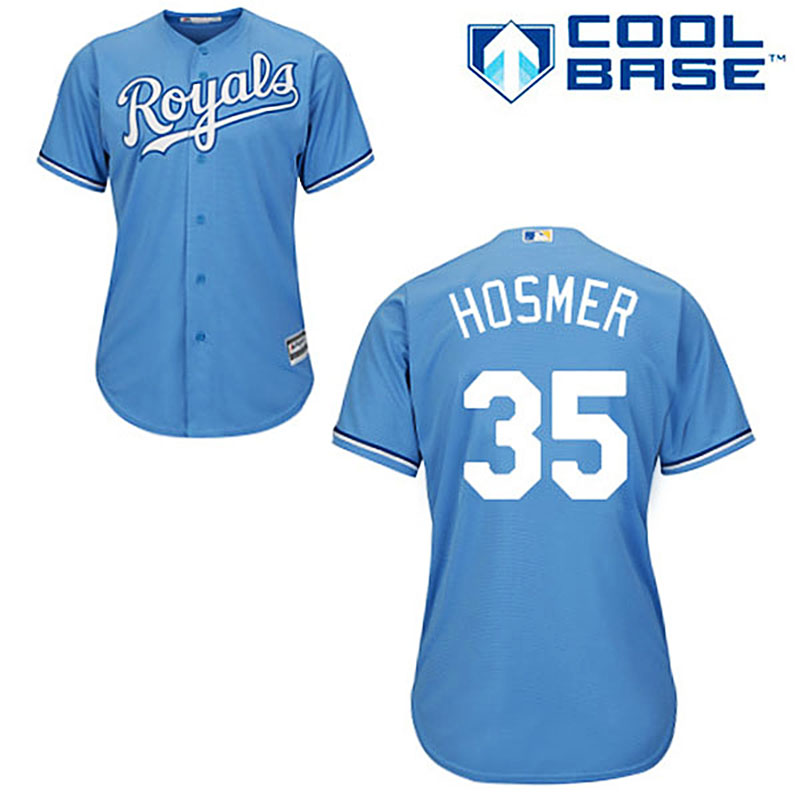 Kansas City Royals #35 Eric Hosmer Light Blue Alternate Cool Base Jersey