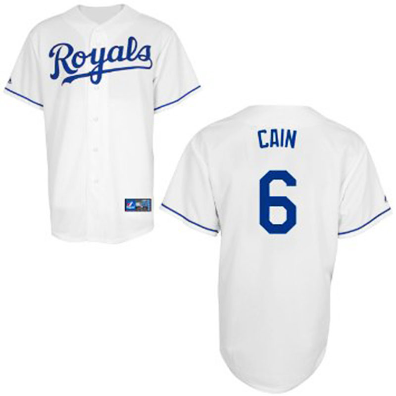 2015 MLB Kansas City Royals #6 Lorenzo Cain Cool Base Jersey